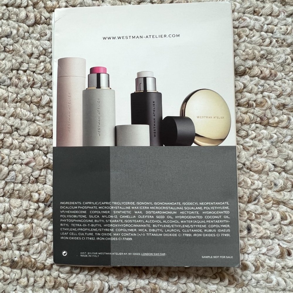 Westman Atelier Clean Glow Highlight Blush Contour Sample - Lit Petal Biscuit - Picture 3 of 4